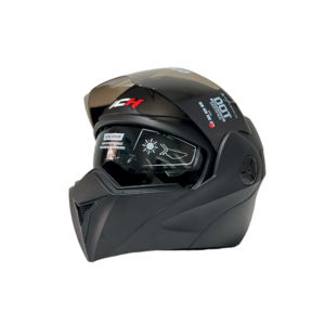 Casco de moto marca CH vista frontal