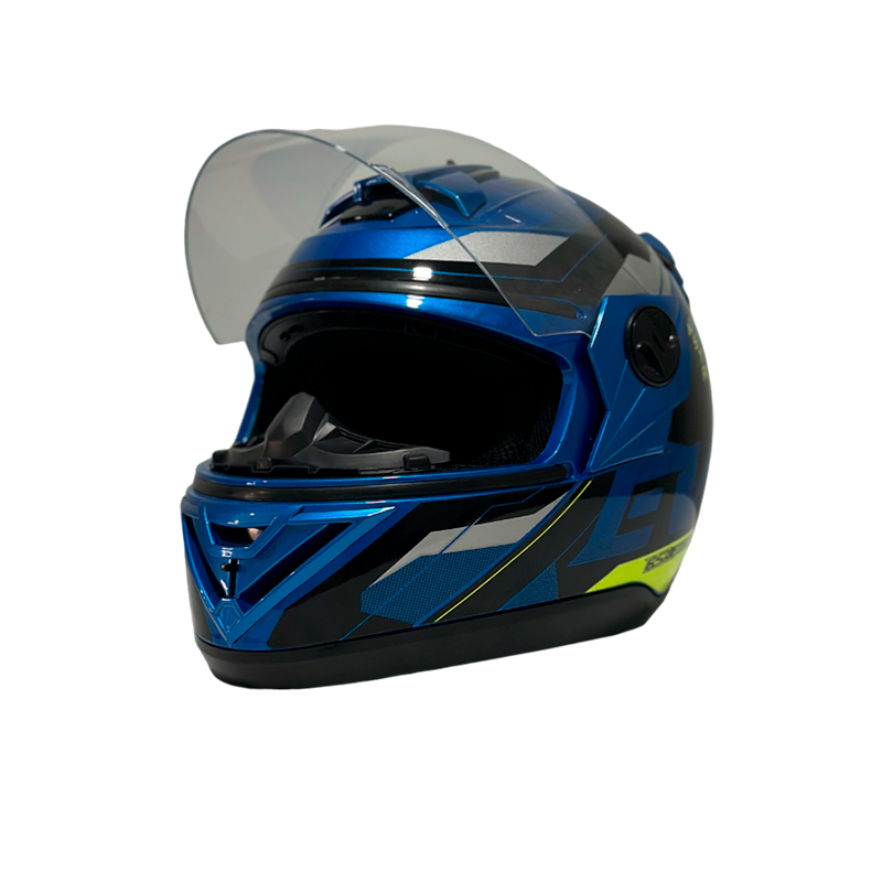 Casco de moto marca protrok vista frontal